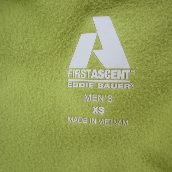 Eddie Bauer First Ascent Fleece Jacket‎ Men's XS Cloud Layer  KIWI Outdoor Comfy - Picture 7 of 16